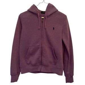 Polo Ralph Lauren Zip Up Hoodie Purple Kids Size L